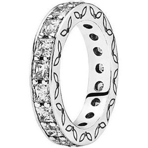 Pandora Retired Infinity CZ band ring size 52